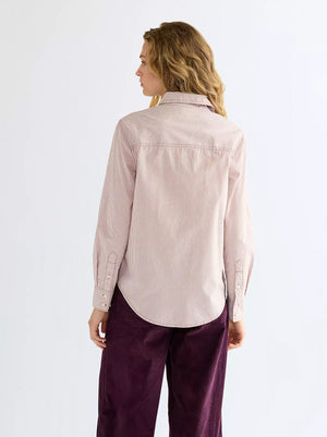 CHEMISE FEMME WRANGLER REGULAR ONE POCKET SHIRT - rose brown