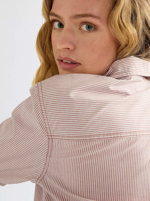 CHEMISE FEMME WRANGLER REGULAR ONE POCKET SHIRT - rose brown