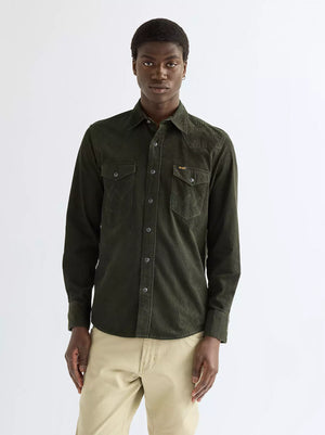 CHEMISE HOMME VELOURS  WRANGLER REGULAR WESTERN SHIRT - ROSIN