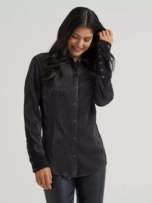 CHEMISE FEMME LAINEY WILSON X WRANGLER LAINEY SHIRT - Shimmer Night Sky