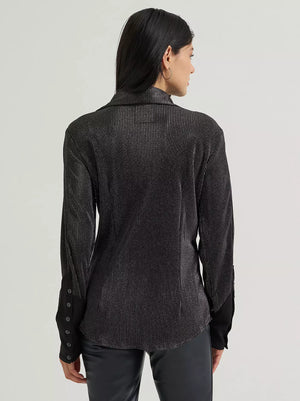 CHEMISE FEMME LAINEY WILSON X WRANGLER LAINEY SHIRT - Shimmer Night Sky