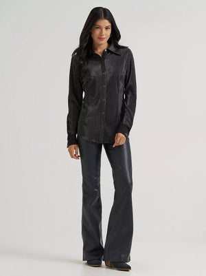 CHEMISE FEMME LAINEY WILSON X WRANGLER LAINEY SHIRT - Shimmer Night Sky