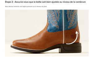 ARIAT - bottes femme HERITAGE WESTERN R TOE