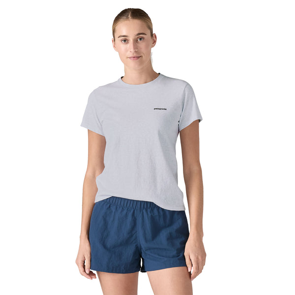 PATAGONIA Women's P-6 Logo Responsibili-Tee (WHI)