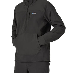 PATAGONIA Men's R2 TechFace Fleece-Lined Pullover (BLK)