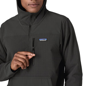 PATAGONIA Men's R2 TechFace Fleece-Lined Pullover (BLK)