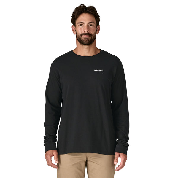 T Shirt PATAGONIA Men's L/S Home Water Trout Responsibili tee (BLK)