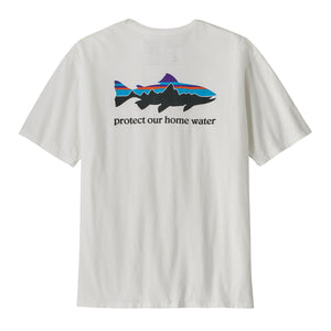PATAGONIA T-SHIRT Men's Home Water Trout Organic (WHI)
