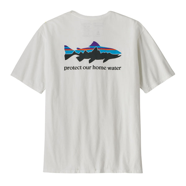 PATAGONIA T-SHIRT Men's Home Water Trout Organic (WHI)