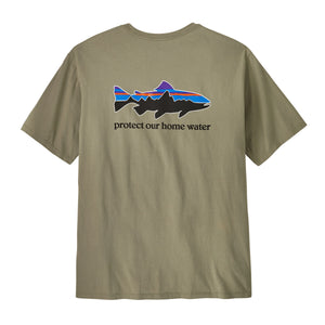 PATAGONIA T-SHIRT Men's Home Water Trout Organic (RVGN)