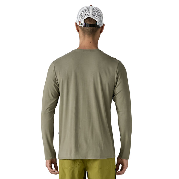 PATAGONIA Men's Tropic Comfort Natural Crew Sun UPF Shirt (RVGN)