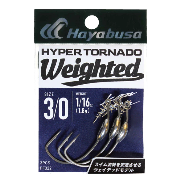 HAMEÇONS TEXAN HAYABUSA Hyper Tornado Weighted 1.8
