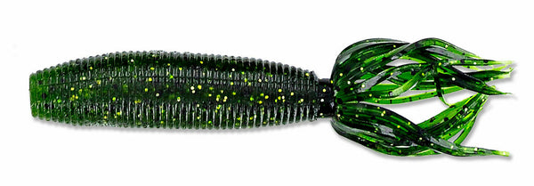 LEURRE GARY YAMAMOTO Fat Ika 4" #323 WATERMELON W/ BLACK & GOLD FLAKE