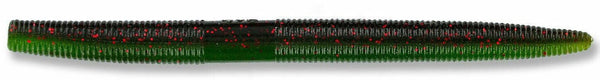 LEURRE GARY YAMAMOTO Senko 7" #925 GREEN PUMPKIN W/ RED FLAKE W/ FADING WATERMELON LAMINATE