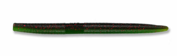 LEURRE GARY YAMAMOTO Senko 5" #925 GREEN PUMPKIN W/ RED FLAKE W/ FADING WATERMELON LAMINATE